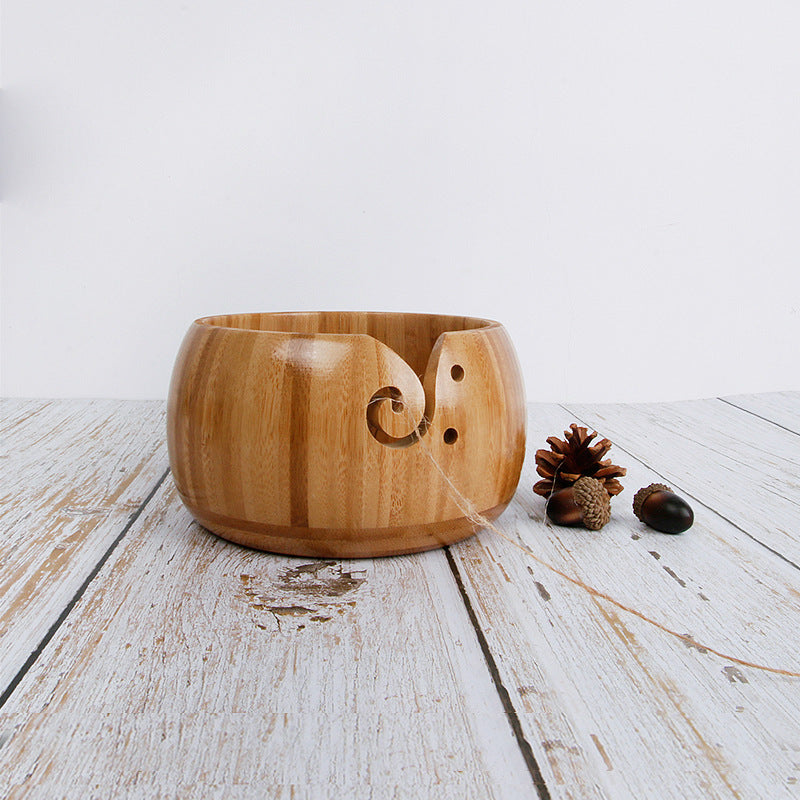 Wool Bowl Dustproof Bowl Bamboo