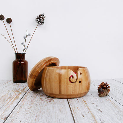 Wool Bowl Dustproof Bowl Bamboo