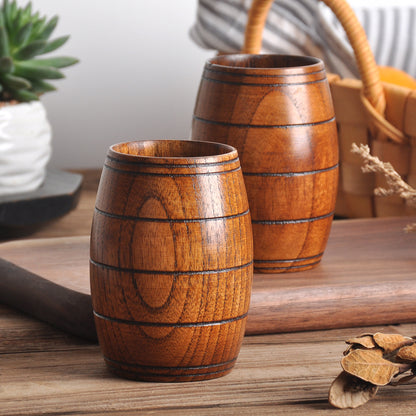 Wooden Beer Barrel Water Cup