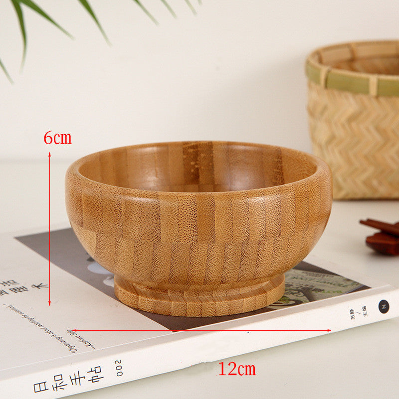 Bamboo Salad Bowl Large Mask Bowl